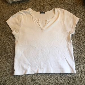 white brandy melville crop top